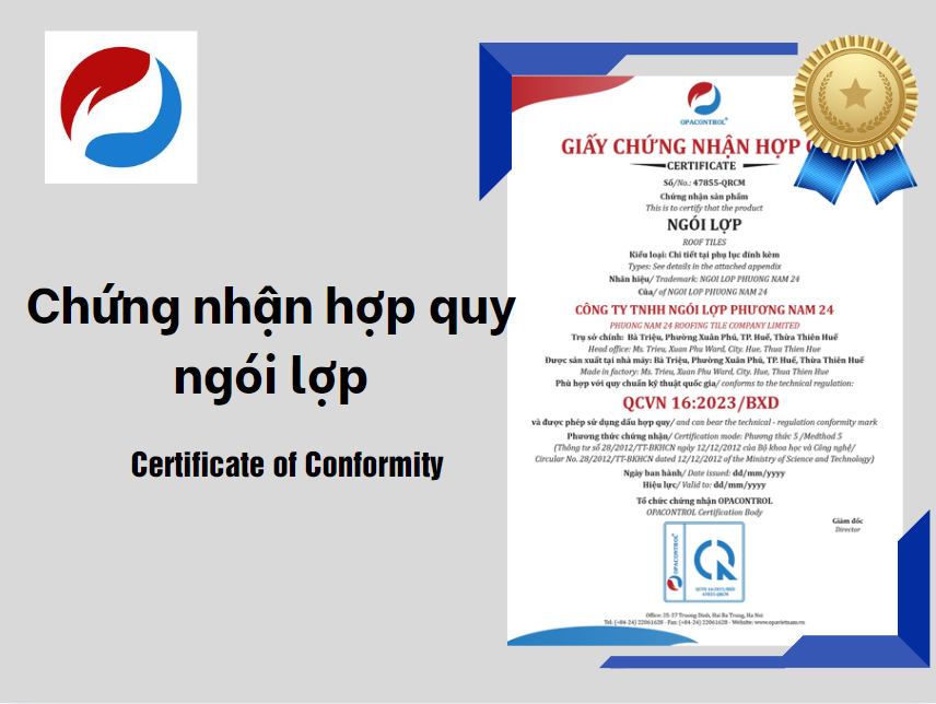Chứng nhận hợp quy ngói lợp