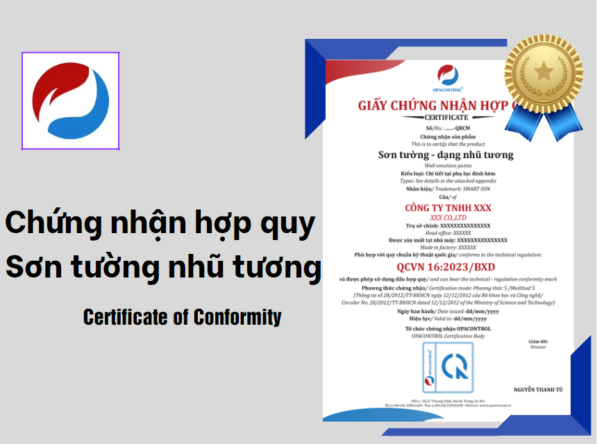 Chứng nhận hợp quy sơn tường nhũ tương