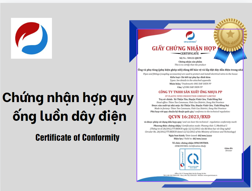 CNHQ ống luồn dây điện qcvn 16
