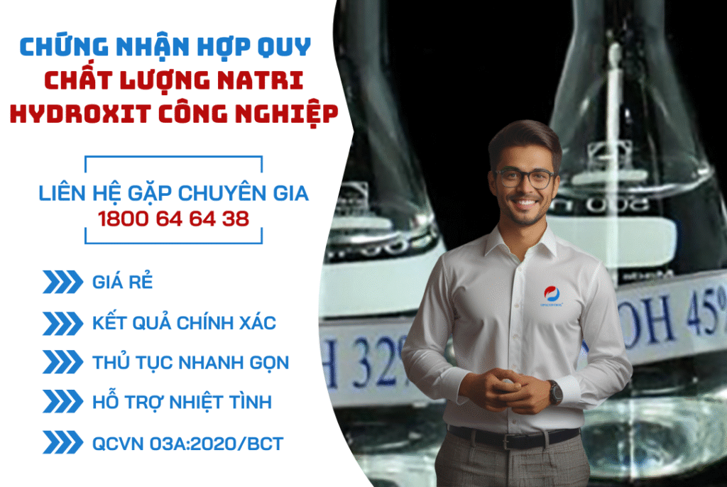 chứng nhận hợp quy về chất lượng Natri hydroxit công nghiệp