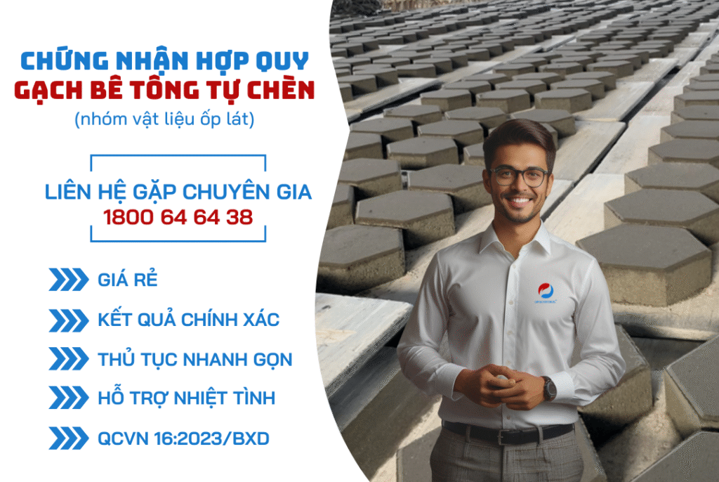 dịch vụ chứng nhận hợp quy gạch bê tông tự chèn