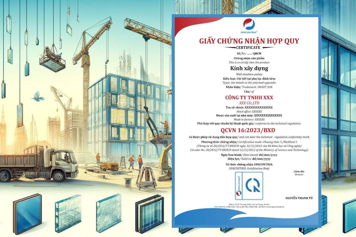Chứng nhận hợp quy kính xây dựng theo QCVN 16:2023/BXD