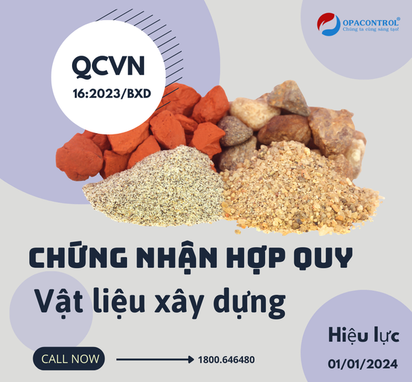 Chứng nhận hợp quy vật liệu xây dựng theo QCVN 16:2023/BXD