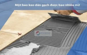 Một bao keo dán gạch được bao nhiêu m2 chính xác